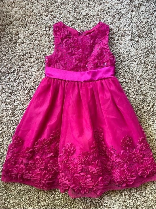 Other - Girls Fuchsia Floral Party Dress